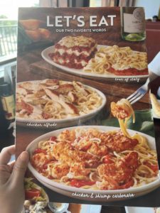 Olive Garden　メニュー